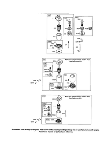 Motor-Starter Diagram and Parts List for 286700 0102-4529 Briggs and Stratton Engine